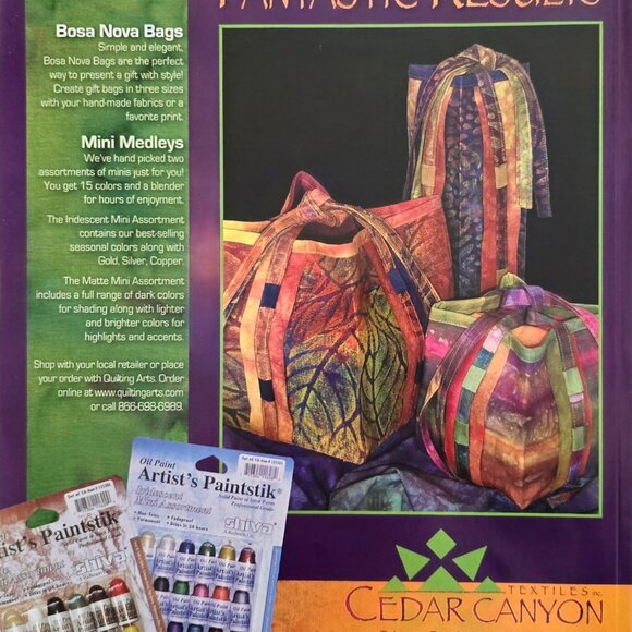 Quilting Arts Magazine October November 2008 Five Ways To Design With Inkjet Pri - Picture 3 of 13